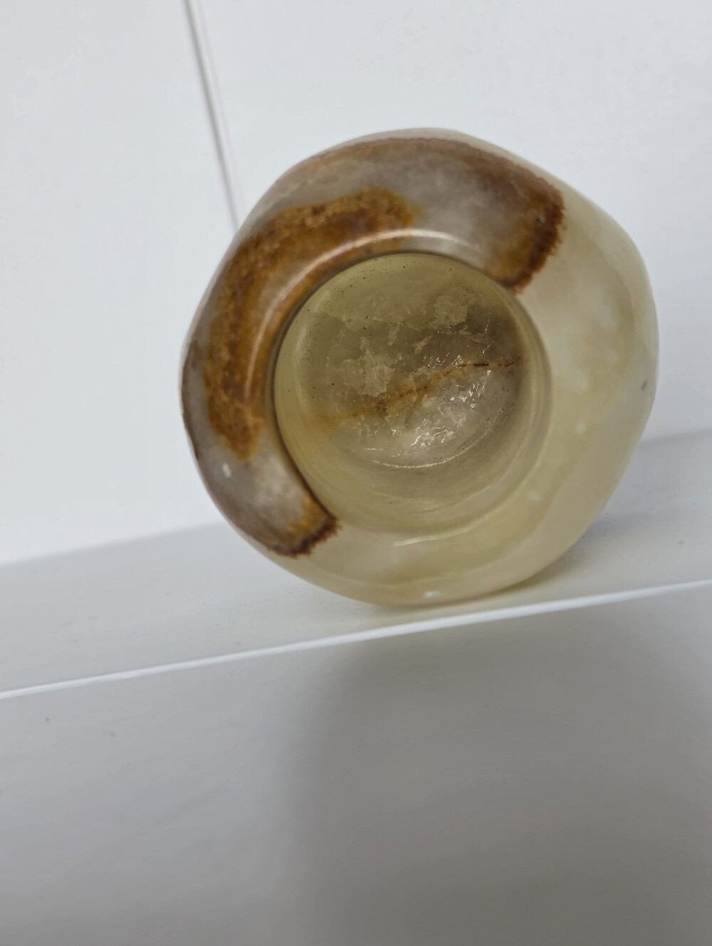 CRYSTAL CANDLE HOLDER | Natural Earth Crystal Carved Candle Holder Onyx Freeform - Picture 5 of 6